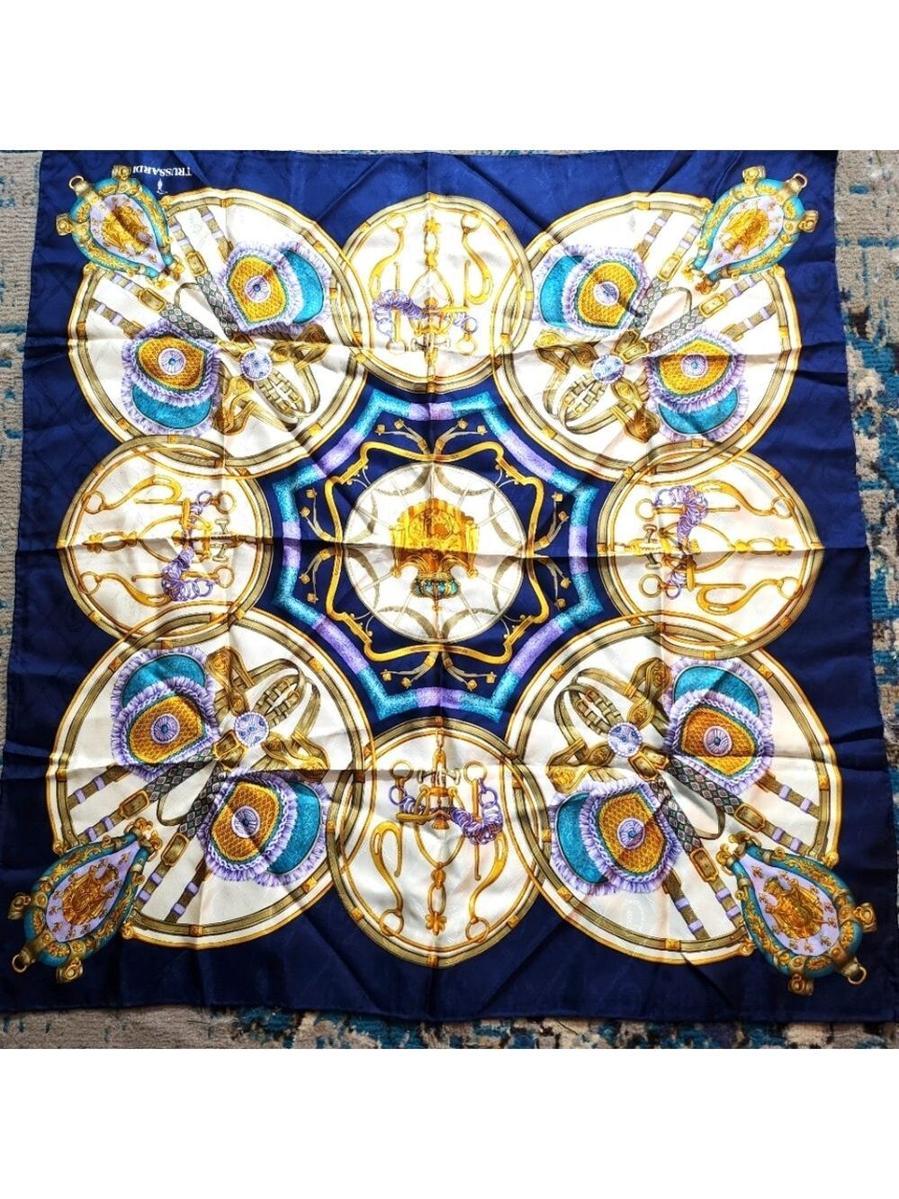 TRUSSARDI SILK SHAWL SCARF